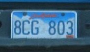 Moron's license plate number