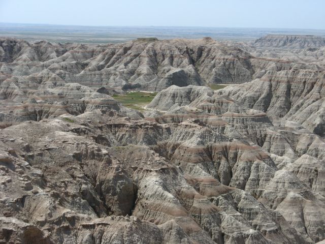 The Badlands remind me of the Grand Canyon