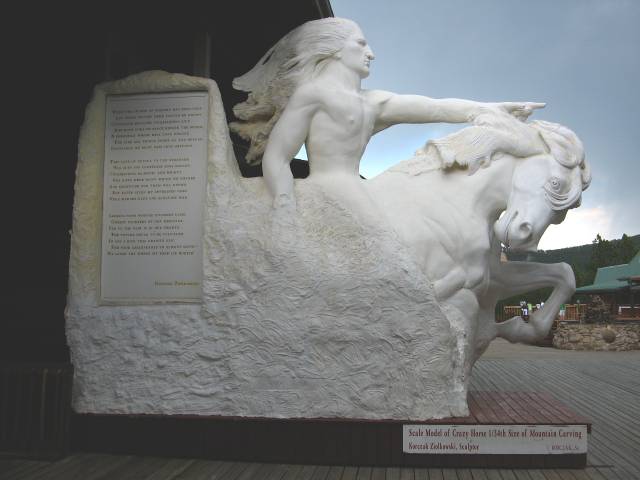 Crazy Horse Memorial model