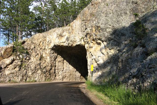 Coming up to a small tunnel