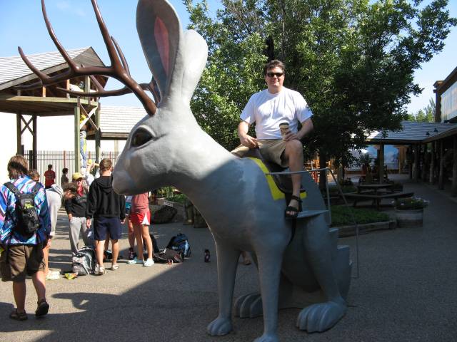 Scott on giant jackalope