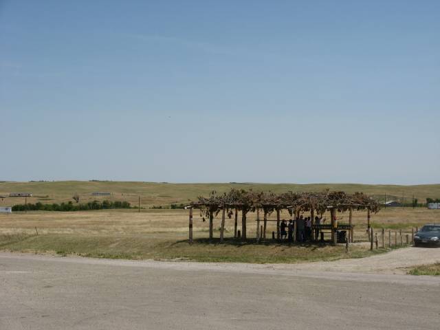 The site of the actual Wounded Knee massacre