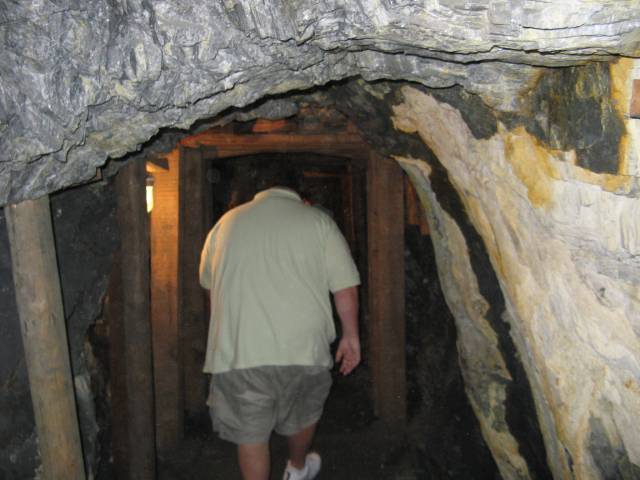 Gus in gold mine