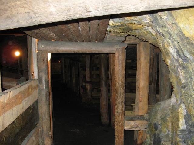 Gold mine shaft