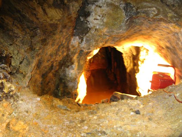 Water in gold mine