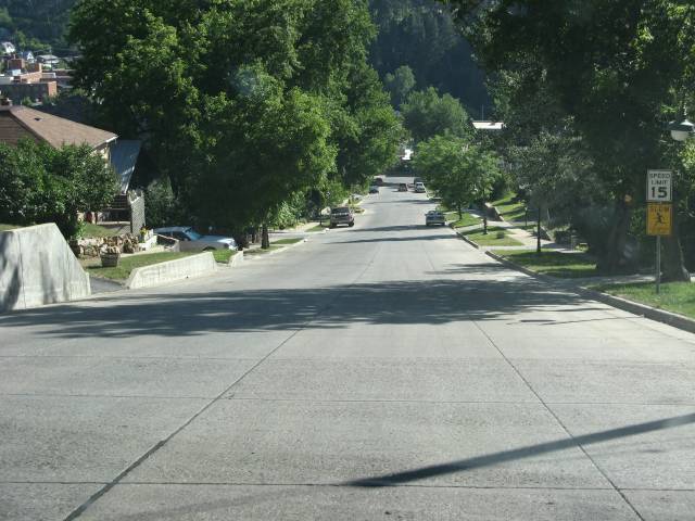 Steep Deadwood hill