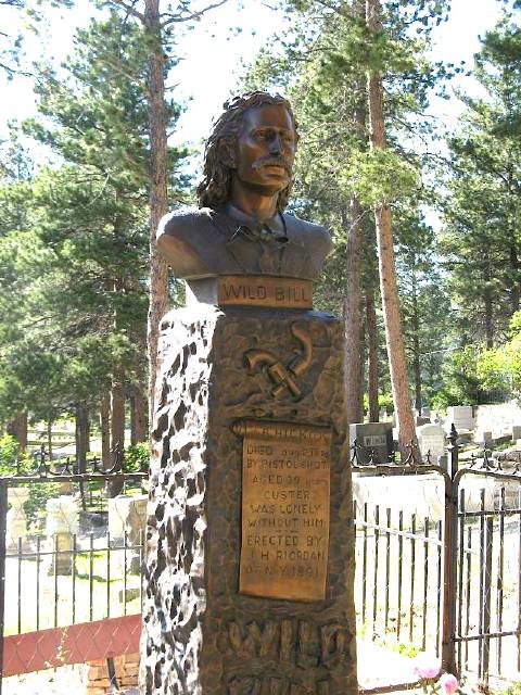 Wild Bill Hickok's grave marker