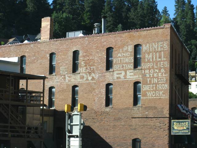 Ad on side of building