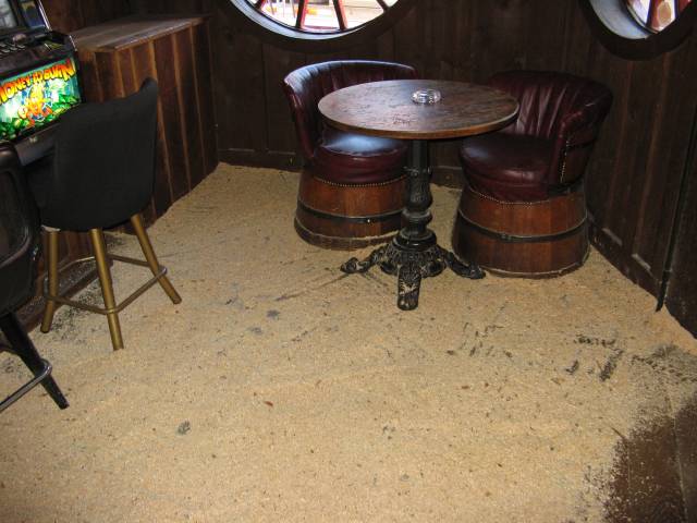 Sawdust floors