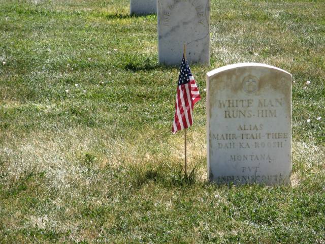 White Man Runs Him in Custer National Cemetery