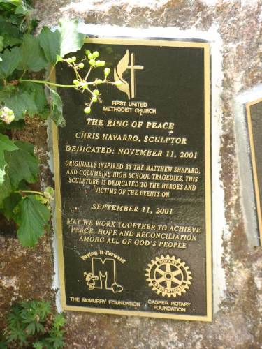 Ring of Peace plaque